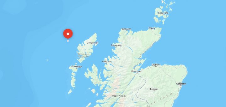 Маяк Эйлин-Мор на карте